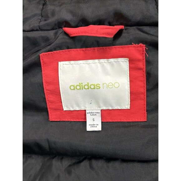 Adidas Neo Woman’s Down Parka Coat Red Small Warm Ski Jacket READ - Picture 10 of 14
